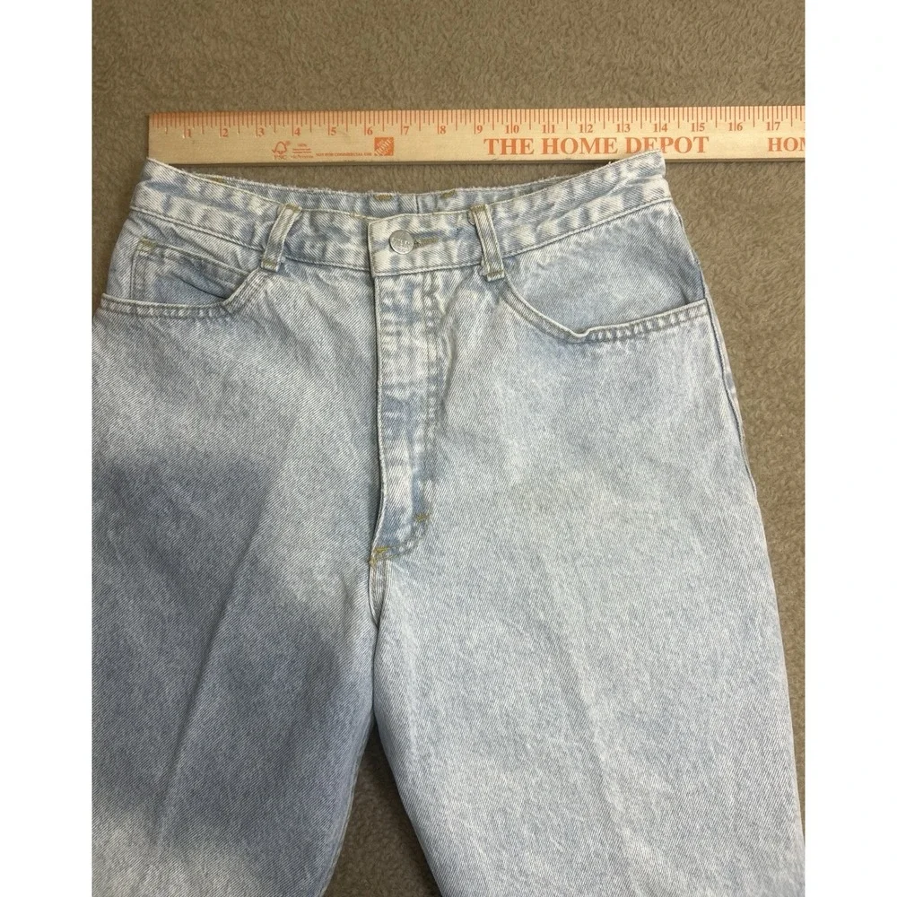 Vintage Hot & the Gang Jeans Ankle Zip Acid Washed Womens 11 Distressed USA MADE